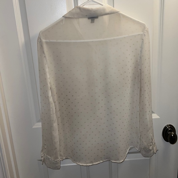 Sheer polka dot button up - Picture 6 of 6